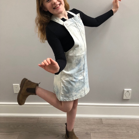 YOUTH - Gap Denim acid wash skirt overalls - Picture 1 of 4